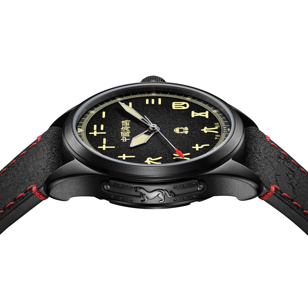 Qin Dynasty "Black Warrior" Chinese Style Dial Watch 43mm