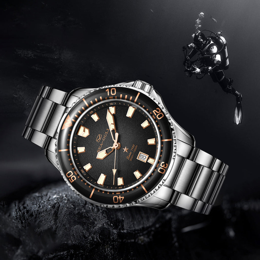 Ocean Series Pro 300m Waterproof Diving Watch 44mm