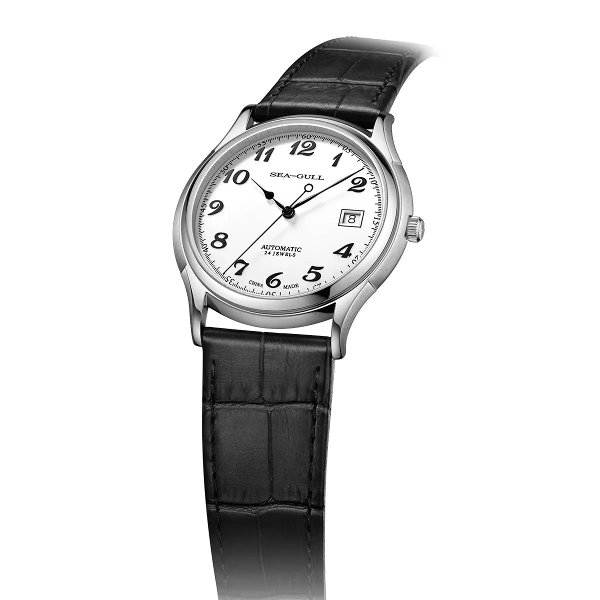Slim Enamel Dial Ultra-Thin Dress Watch 39mm