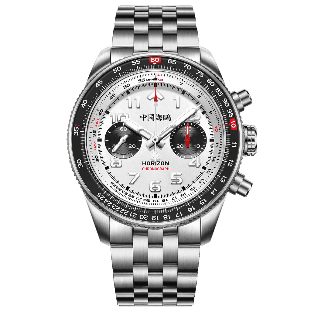Aviation Series Tachymeter Chronograph Titanium Alloy Watch 43mm