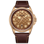 Warpath Series "The Sword Of King Goujian" Diamond-pattern Dial Bronze Case Watch 43.5mm