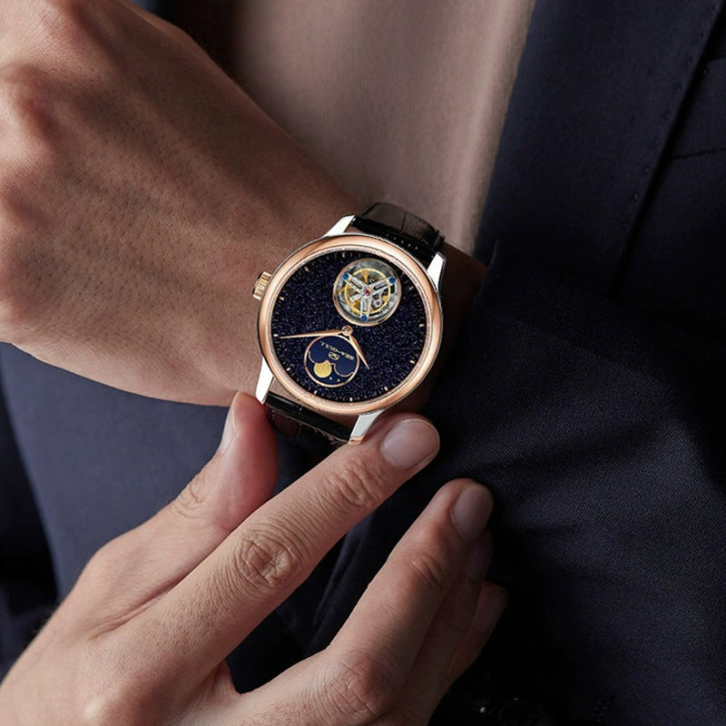Artisan Series Starry Sky Dial Moon Phase Coaxial Tourbillon 42mm