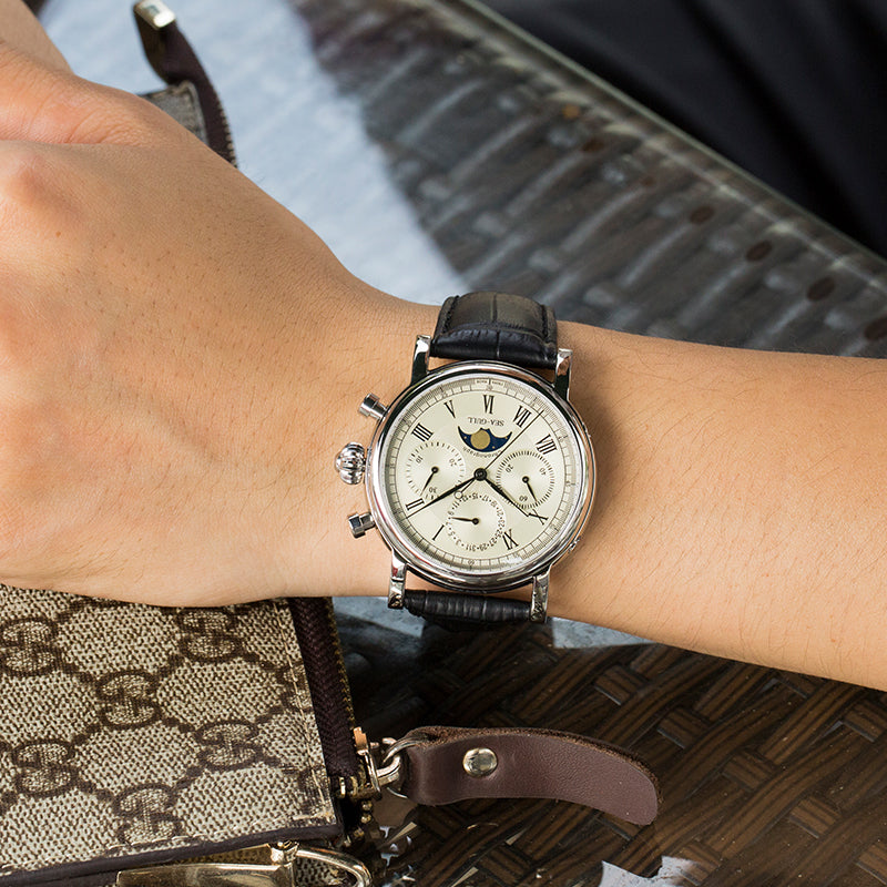 Extraordinary Series Multifunction Moon Phase Chronograph 41mm