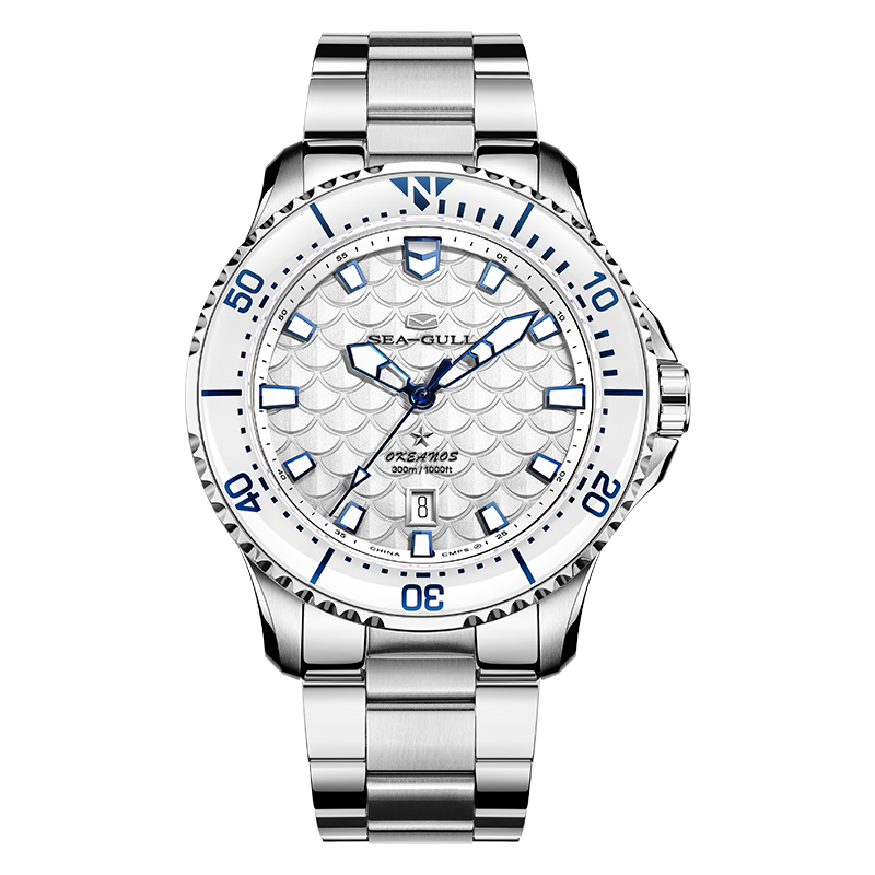 Ocean Series Pro "Dragon Kings of the Four Seas" Dragon-scale Dial 300m Waterproof Diving Watch 44mm