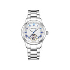 Open Heart Flywheel Guilloché Dial Automatic Watch 39mm