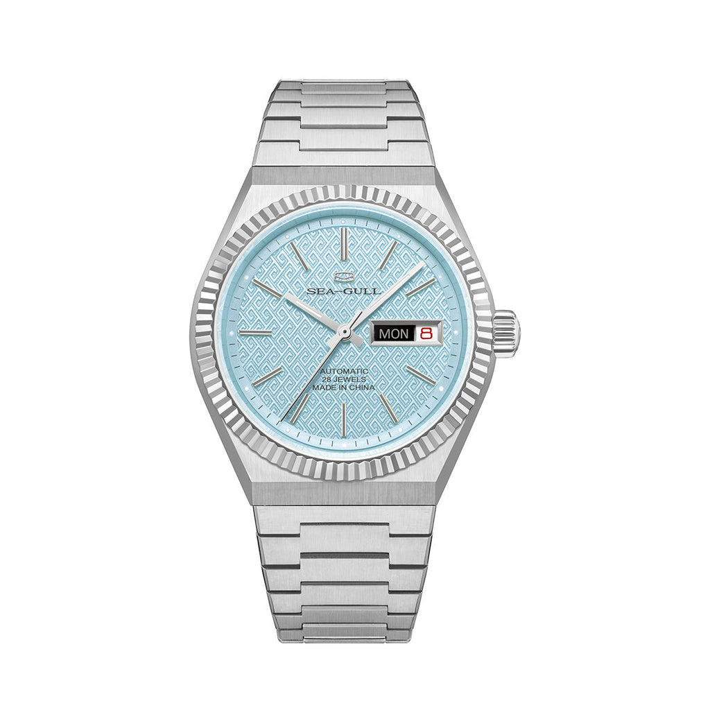 Ancient Cloud Motif Dial Date-day Calendar Reissue Automatic Dress Watch 38mm