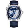 GMT World Time Business Watch Dual Time Zone Calendar 41mm
