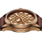 Warpath Series "The Sword Of King Goujian" Diamond-pattern Dial Bronze Case Watch 43.5mm