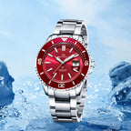Ocean Series 200m Waterproof Engraved Caseback Diving Watch 44mm