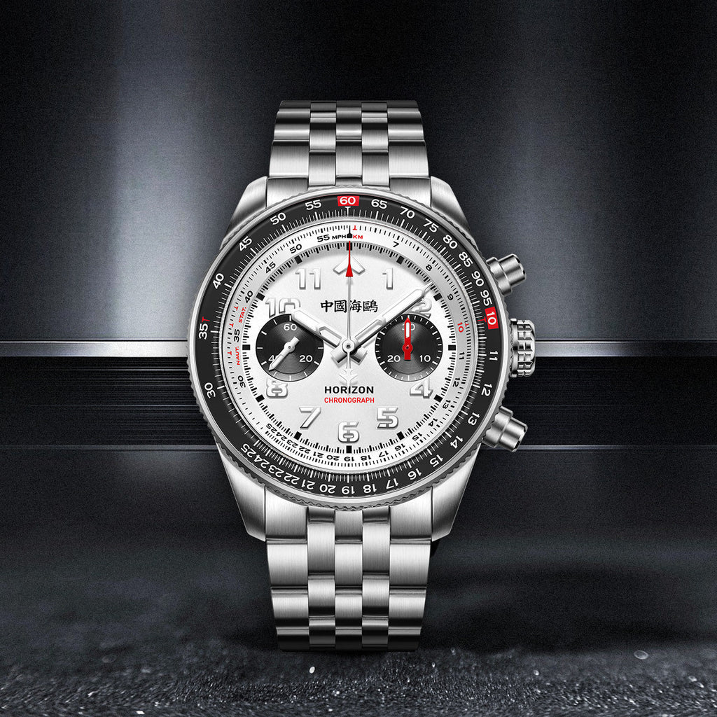 Aviation Series Tachymeter Chronograph Titanium Alloy Watch 43mm