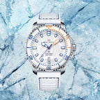 Ocean Series Pro Special Edition 300m Waterproof Titanium Alloy Case Ice-textured Dial Diving Watch 43mm