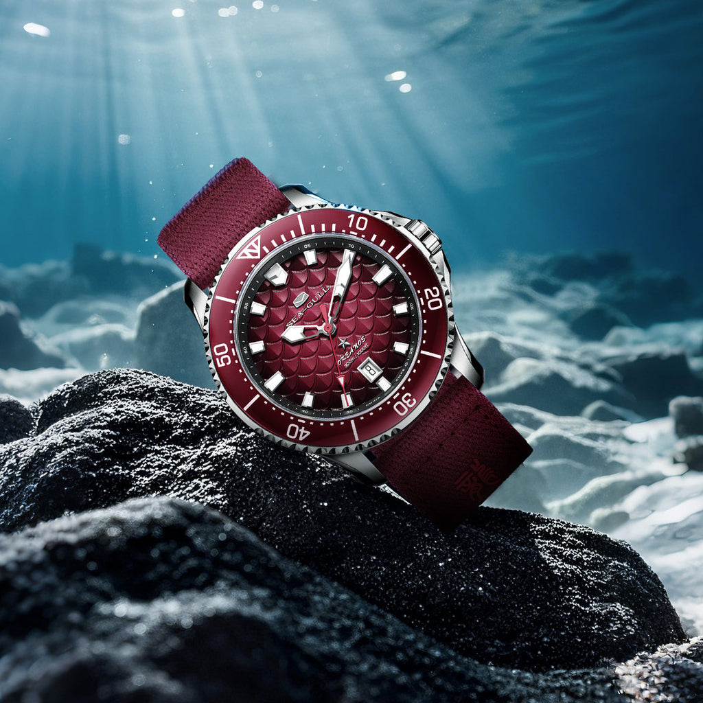 Ocean Series Pro "Dragon Kings of the Four Seas" Dragon-scale Dial 300m Waterproof Diving Watch 44mm