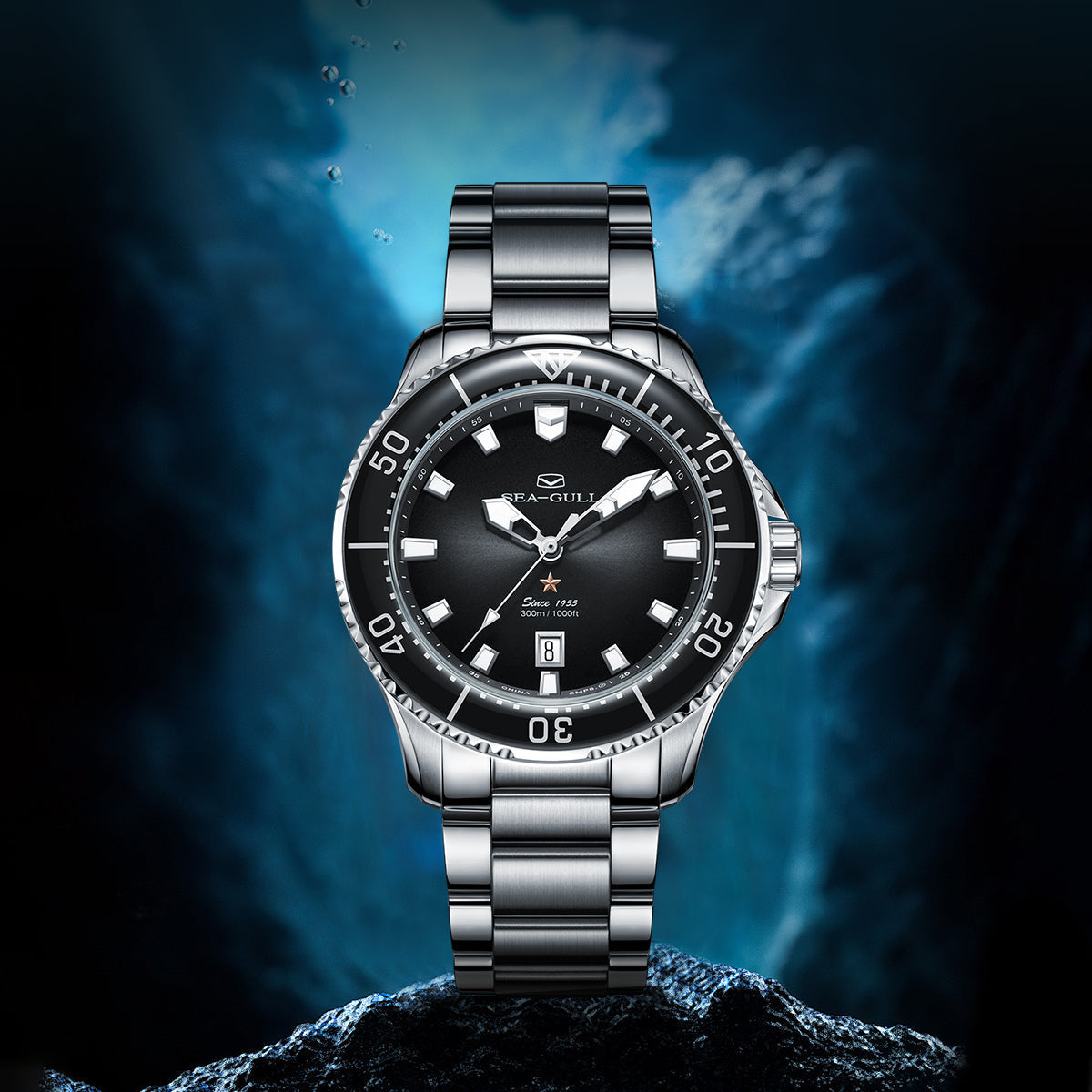 Ocean Series Pro 300m Waterproof Diving Watch 41mm
